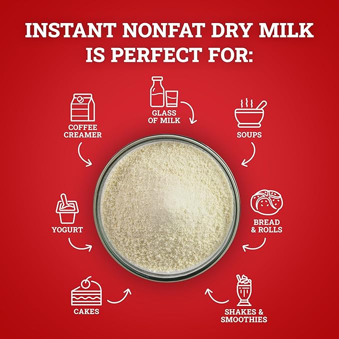 Hoosier Hill Farm Instant Nonfat Dry Milk Powder, 2LB (Pack of 1)