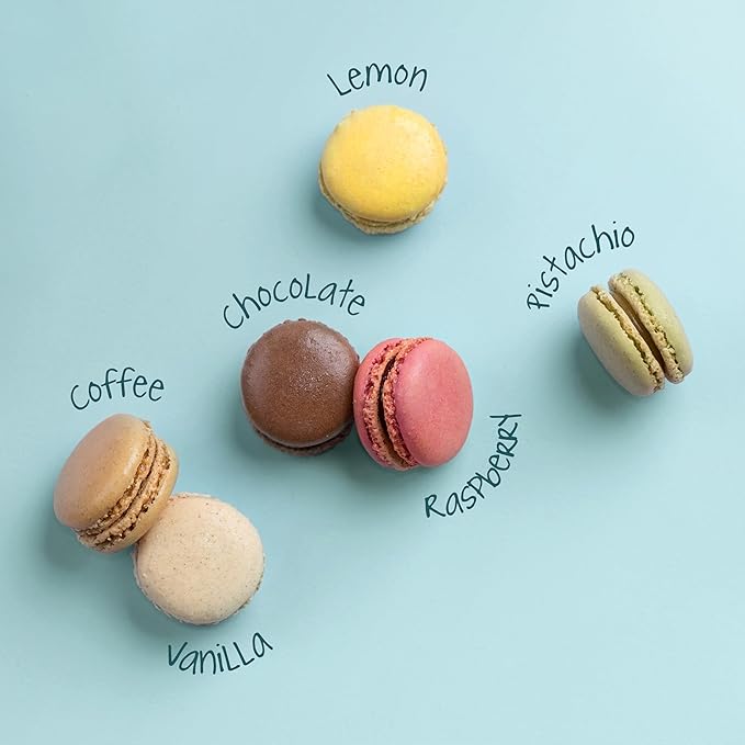 MARKY’S French Almond Macarons Gift Box – 12 Assorted Gourmet Macarons – Variety of Imported Flavors – Authentic French Cookies – Gift Basket for Holidays