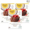 Simple Mills Cocoa Pancake and Waffle Mix, Just add Water, Gluten Free, Paleo Friendly, Breakfast, 10 oz (3 pack)