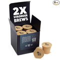 BestCUP Compostable Coffee Pods for Keurig: 8CT Extra Strong Medium Roast Coffee K Cups - Bold Rich With Notes of Chocolate | Compatible With 1.0 Brewers | Plastic-Free | Single-Serve | 16g Arabica
