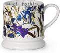 Ceramic Coffee Cappuccino Mug, 13 oz Classical Flower Mugs Vintage Floral Cups Aesthetic Mug Tea Cup, Perfect for Tea, Cocoa, Latte - Gifts for Women Men Dad Mom (White)