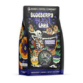 Bones Coffee Company Blueberry Blast Cake, Blueberry Pancakes Flavored Coffee, Medium Roast Low Acid Arabica Beans Compatible with Auto drip and French Press Coffee Maker, 12 Oz Ground
