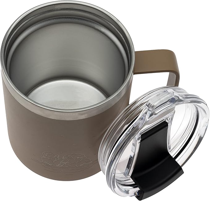 COREFLEX 12 oz Insulated Coffee Mug with Handle & Lid, Stainless Steel Double Walled Vacuum Insulated Tumbler, Travel Coffee Cup Thermal Cup - Home, Office, Travel, Outdoor, Camping
