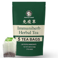 Herb Guru Immuniherb Herbal Tea Bags – Healthy Immune Function & Respiratory Comfort with Ginger, Balloon Flower, Mint & Licorice Root – Caffeine Free Tea, 0.88 Ounces