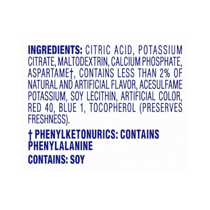 Crystal Light Raspberry Lemonade Artificially Flavored Powdered Drink Mix, 72 ct Pack, 12 Canisters of 6 Pitcher Packets