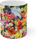 11 OZ Novelty Coffee Mugs - Christmas Gift (Floral Design Mug)