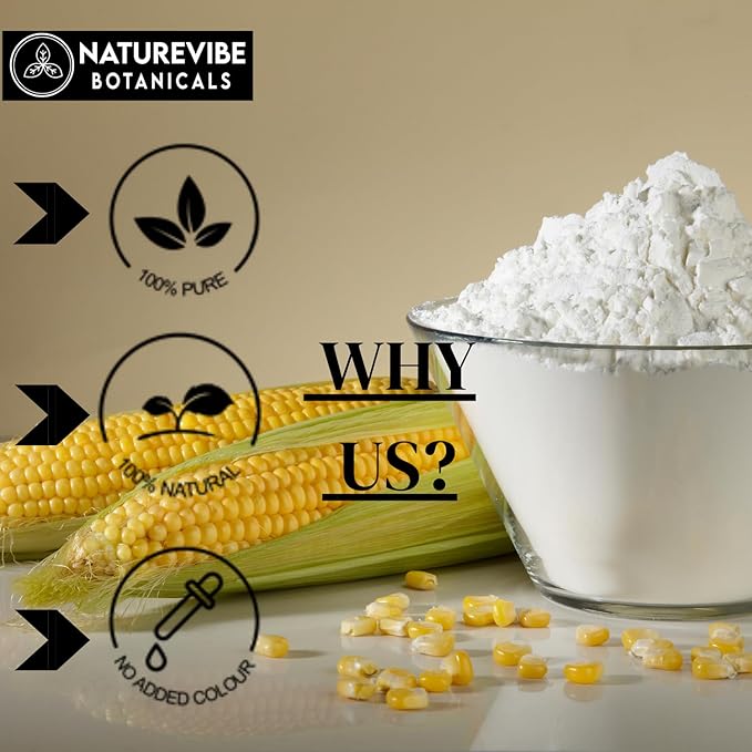 Naturevibe Botanicals Corn Starch 5lb Premium Quality | Used for Baking and as Thickener