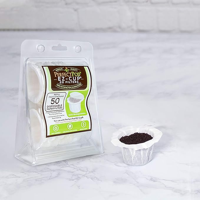 Perfect Pod EZ-Cup Filters by Perfect Pod - 7 Pack (350 Filters) Paper Coffee Pod Filters