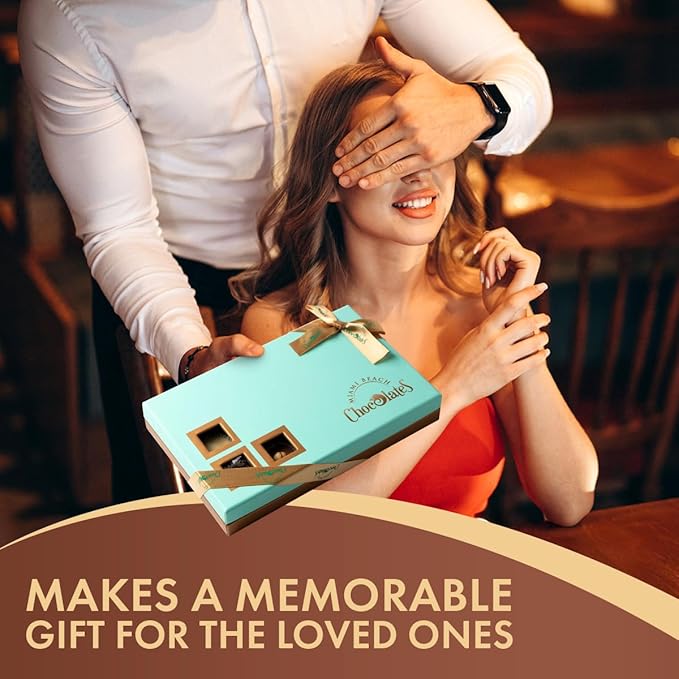 Dark Chocolate Truffles Gift Box, 24 Pieces of Chocolates Gift Box, Ultimate Assorted Chocolates for Birthdays, Holidays or Corporate Gifts, A Premium Chocolate Experience Made for Gifting