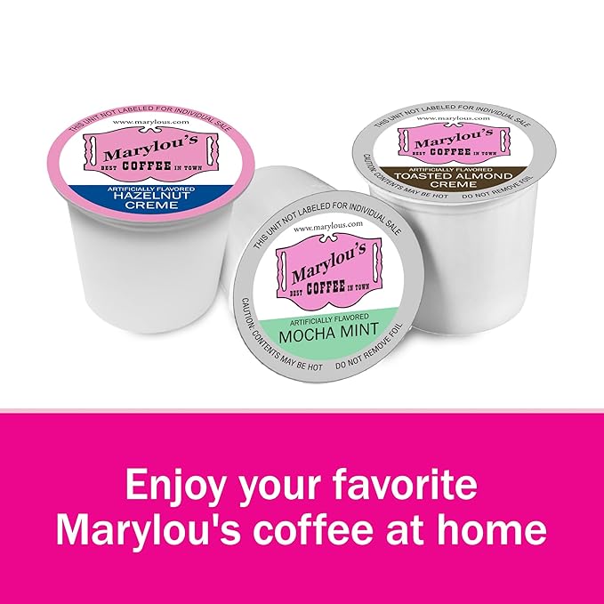 Marylou's Pumpkin Spice Flavored Gourmet Coffee Single Serve Coffee Pods, 72 Count, Compatible with Keurig Brewers