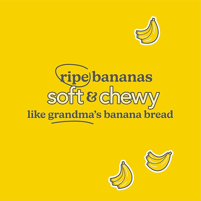 Love + Chew Superfood Soft Baked MINI Cookies, Banana Bread Flavor, Plant Based Cookie Made With Almonds, Chia Seeds, & Bananas for Kids and Adults, Vegan Snacks, Gluten Free, Paleo, Non GMO, 18 Pack