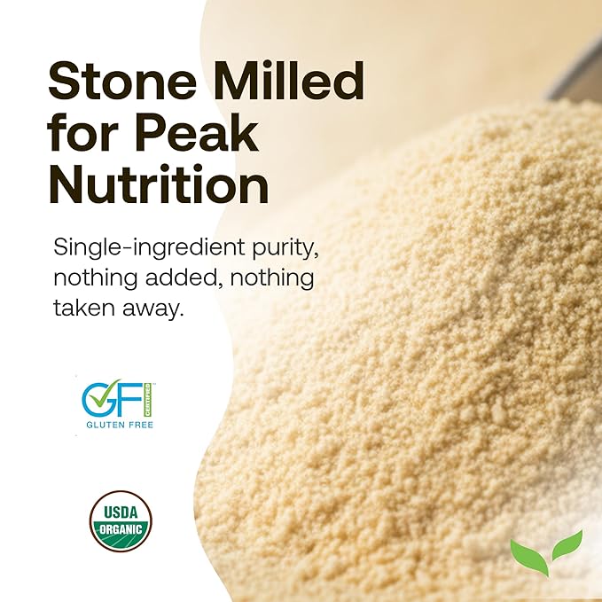 Quay Naturals Organic Chickpea Flour, Garbanzo Bean Flour, 1.5 lb, Non-GMO, Gluten-Free, Vegan. Ideal for Baking, Frying, Flatbreads & Grain-Free Cooking.