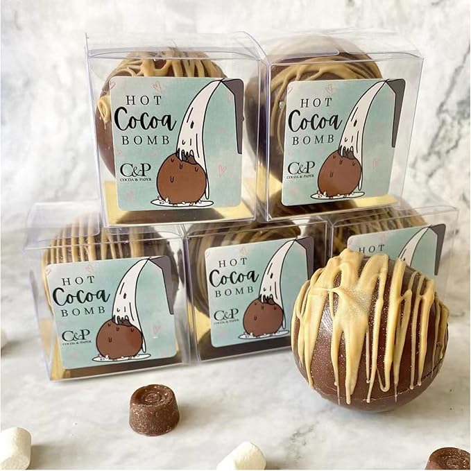 100 Pack 3x3x3 Inch Clear Plastic Bakery Boxes for Hot Chocolate Bombs, Small Pastries & Cookies