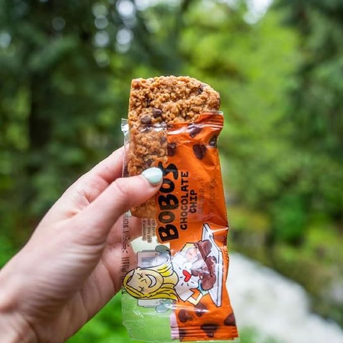 Bobo's Chocolate Chip Oat Bars, Gluten Free, Non-GMO, Whole Grain Oats, Pack of 12 | Snack Bars | On-the-Go | Made with Simple Ingredients