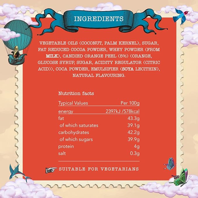 Monty Bojangles Cocoa Dusted Chocolate Truffles Cat Tin (Fire Dancer - 4.7oz) Orange Angelical Flavored Luxury Chocolatey Truffles - Collectable Cat Tin, Chocolate Gift Box With Bespoke Design