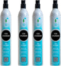 FIZZIT 60L Threaded CO2 4 Pack Canister Refill, Compatible with All Threaded 'Screw-In' Soda Makers Including Soda Machines,Excludes ART, TERRA & DUO (C02-4PK-A)