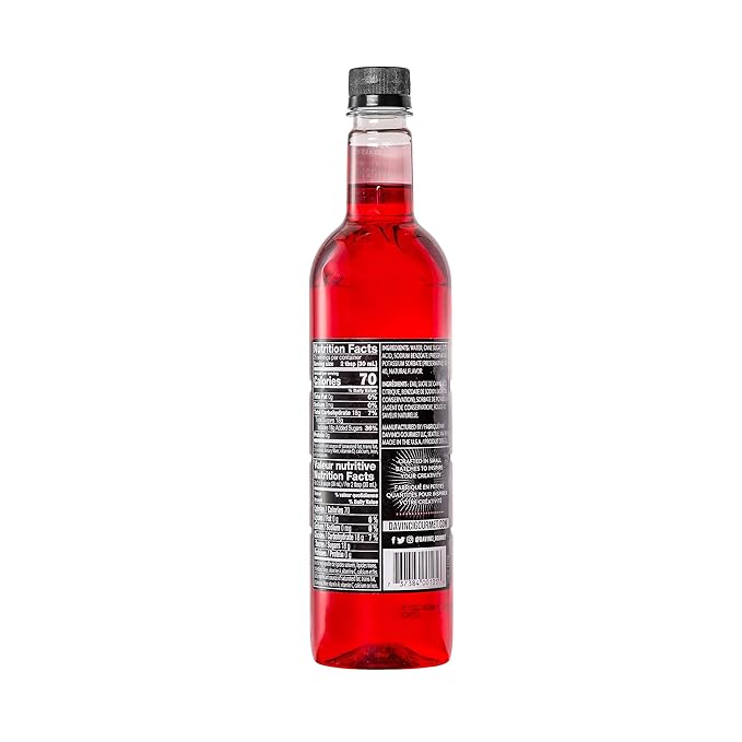 DaVinci Gourmet Classic Strawberry Syrup, 25.4 Fluid Ounces (Pack of 4)