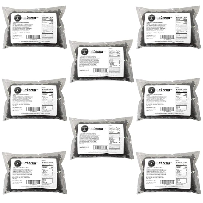 Brownie Bites 4 LBS – Fudge Brownie Cubes for Sundae Bar & Frozen Desserts – Bulk Treats for Yogurt, Cakes, and More – Perfect for Party Bars, Frozen Snacks, and Topping Stations
