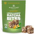 Navitas Organics Lemon Matcha Cashew Superfood+ BITES – Power Snacks – All Natural Plant Based – Clean Energy & Nutrition – USDA Organic, Non GMO, Gluten Free, Soy Free, Vegan (8oz. Bag 11 Servings)