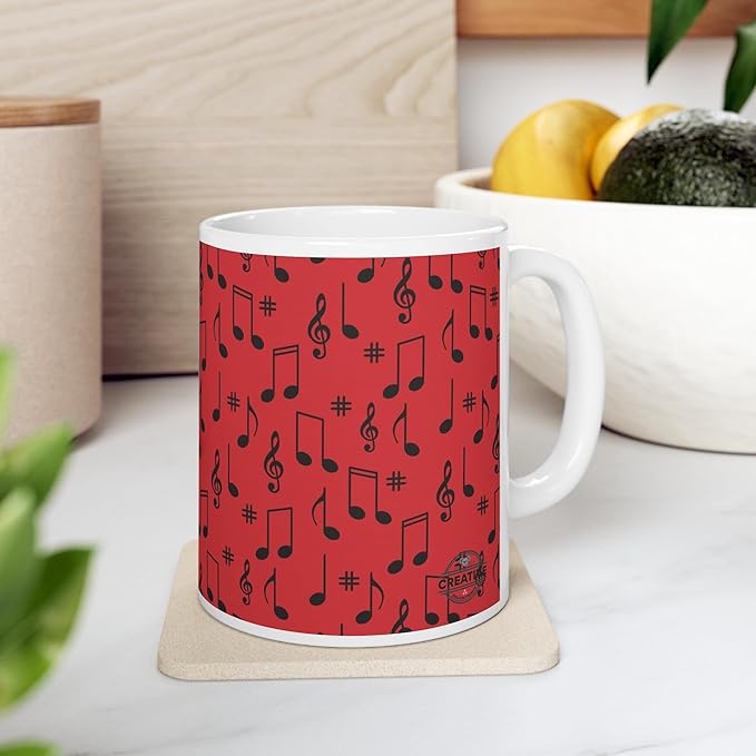 11 OZ Novelty Coffee Mugs - Christmas Gift (Music Theme)
