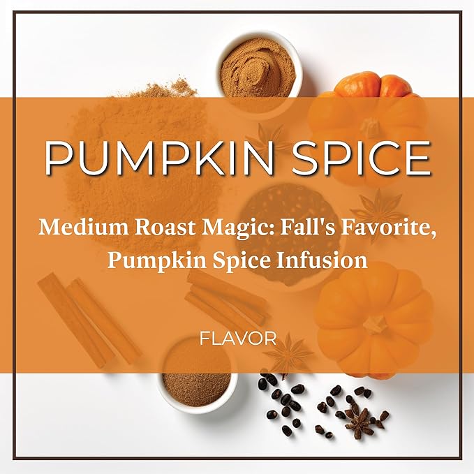 San Diego Coffee Pumpkin Spice, Medium Roast, Whole Bean Coffee, 16-Ounce Bags (Pack of 2) Café en grano tostado