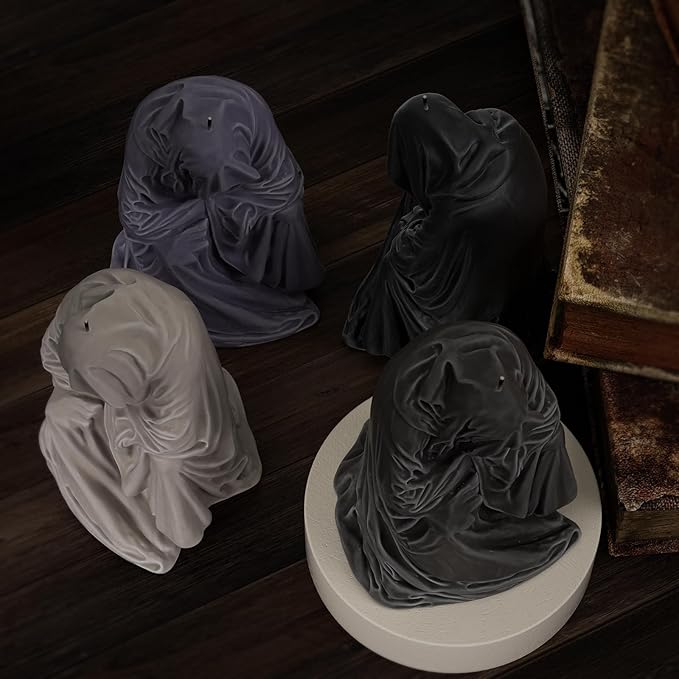 Skull Silicone Mold for Candle Making - 3D Animal & Clay Mold, Ghost Resin Casting Mold, Home Decor Molds