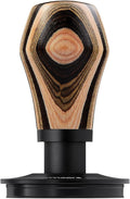 Normcore 58mm Espresso Tamper V4.1, Spring Loaded Coffee Tamper Compatible with 58mm Portafilter Baskets, Titanium PVD Coating Flat Base, Colorful Wood Handle