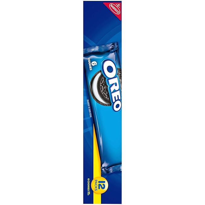 OREO Chocolate Sandwich Cookies, School Lunch Box Snacks, 2.4 Ounce (Pack of 12)