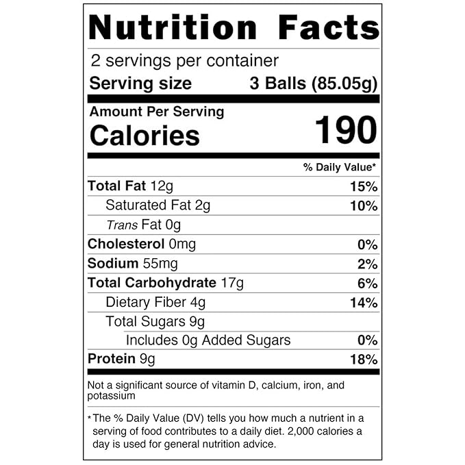 Wholly Balls Protein Bites – Healthy Plant-Based Snack | High Protein, Low Sugar, Gluten-Free Energy Balls (Pack of 3, El Churrito)