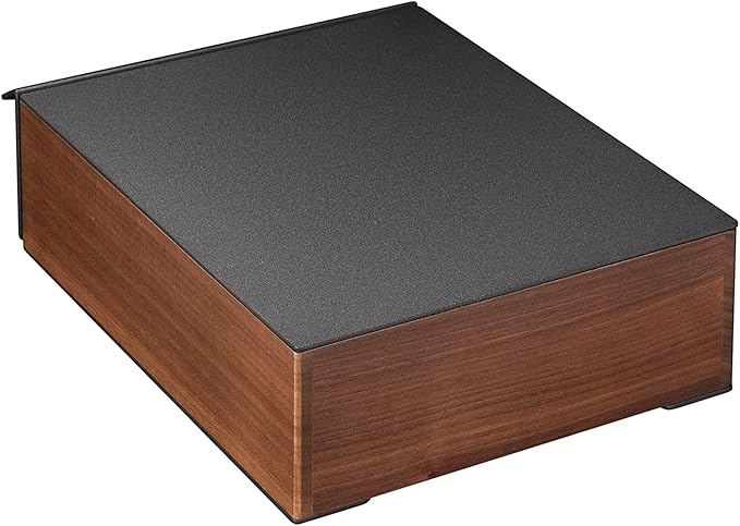 MOJAE Espresso Knock Box Drawer,Stainless Steel Detachable Coffee Ground Knock Container with Removable Knock Bar and Anti-Slip Base, Black