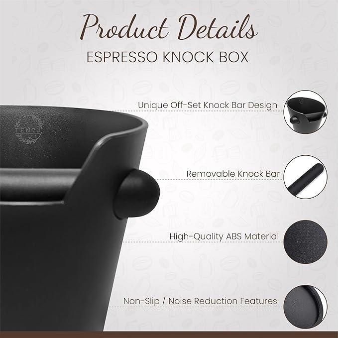 Espresso Knock Box, Espresso Machine Accessories, Coffee Espresso Accessories, Knockbox Espresso, Knock Box Espresso, Coffee Grounds Container Disposal, Espresso Knock Box and Tamp Station