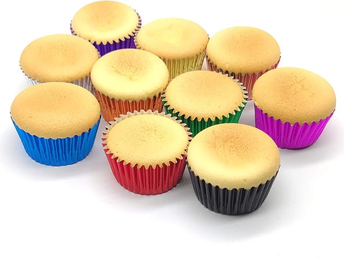 Standard Gold Foil Cupcake Liners Muffin Baking Cups for Party and More, 100-Count