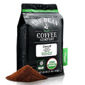 The Bean Organic Coffee Company Water Processed DECAF South America Blend, Medium Roast, Ground Coffee, 16-Ounce Bag, Café Molido Tostado Orgánico descafeinado