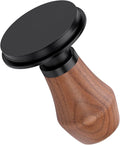 Normcore 58mm Spring Loaded Coffee Tamper V4.1 with Click Feedback, Titanium PVD Flat Base, Self-Leveling Espresso Tamper for 58mm Portafilters, Genuine American Walnut Handle