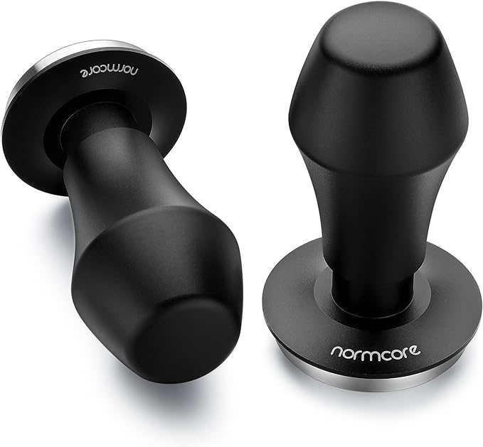Normcore 49.7mm Coffee Tamper V4 - Spring-loaded Tamper - Barista Tools - Espresso Tamper with Mat For ROK Espresso Maker - Flat Base