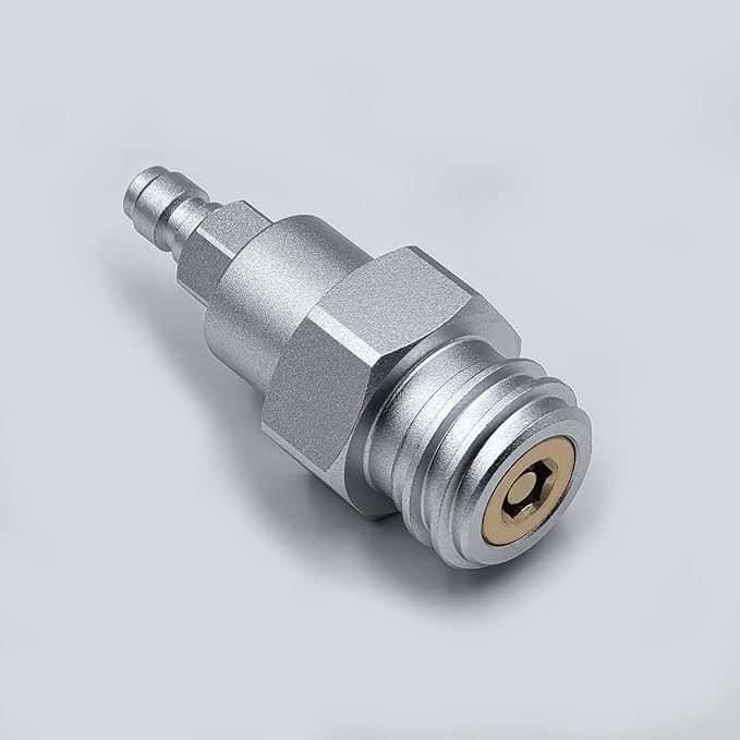 Carbon Dioxide Filling Adapter 8mm Male Quick Disconnect TR21-4 for Soda Water Machine Sparkling Water Maker External CO2 Tank