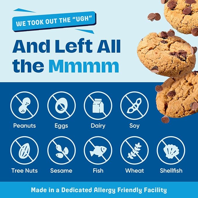 Gluten Free Partake Crunchy Chocolate Chip Cookies - Vegan - Free From the Top 9 Allergens Including Dairy, Wheat, Soy, Eggs, & Peanuts - Safe School & Office Snack (48 Packs, 1.09 oz)