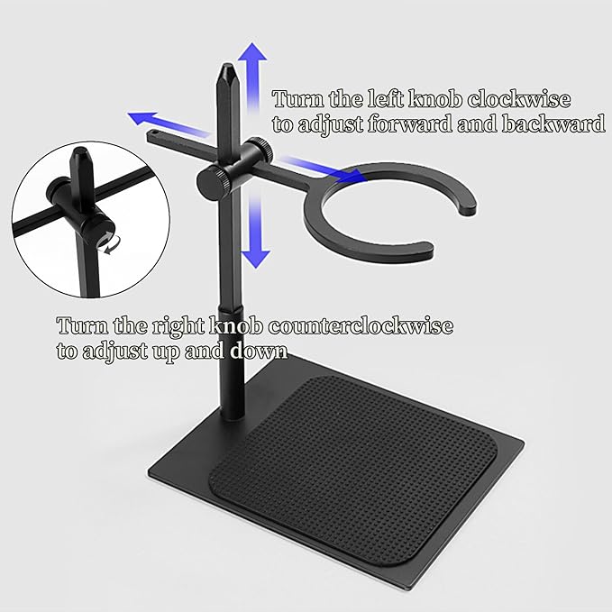 AUNMAS Adjustable Aluminum Alloy Pour Over Coffee Stand Dripper Station, Easy To Operate, Portable for Home and Office Use