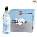 Icelandic Glacial Natural Spring Alkaline Water, 750 ml / 25.3 Fl Oz (Pack of 12)