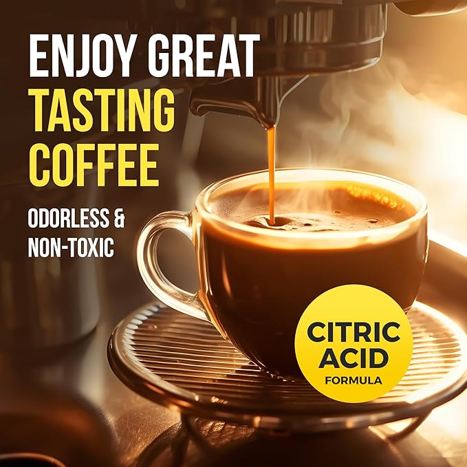 Bastion Coffee Machine Descaler & Cleaner - 4 Uses. (2 Bottles) Universal Descaling Solution Compatible with Keurig, Nespresso, Delonghi and All Single Use Coffee and Espresso Machines