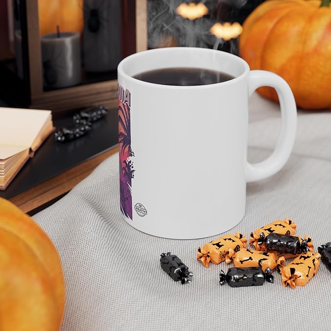 11 OZ Novelty Coffee Mugs - Christmas Gift (California Vibes Theme)