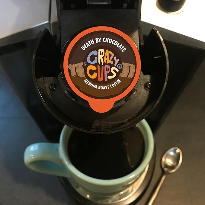 Crazy Cups Deluxe Holiday Flavored Coffee Gift Box, Assorted Flavored Coffee for Keurig K-Cups Machines, Medium Roast Coffee in Recyclable Pods, 30 Count…