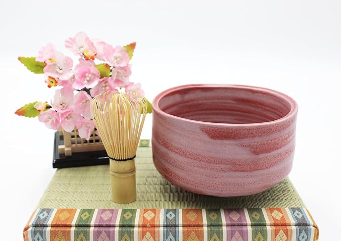 Japanese Traditional Handcrafted Matcha Chawan Tea Bowl Cup Ceremony Tableware Pottery (Guren)