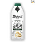 Elmhurst 1925 Unsweetened Cashew Creamer - Dairy-Free, Vegan, Kosher, No Sugar, Shelf Stable Creamer Made with Cashew & Oat Milk for Healthier Coffee, Latte and Smoothies - 25.4 Ounce (Pack of 6)