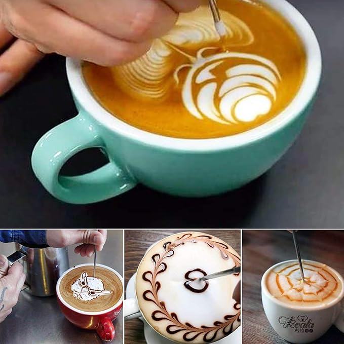 Milk Frothing Pitcher 32oz,Espresso Steaming Pitchers 900ml,Espresso Machine Accessories,Milk Frother Cup 32 Oz,Coffee Cappuccino Latte Art,Stainless Steel Jug
