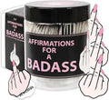 Badass Affirmation Jar – Christmas Gifts for Women, Inspirational and Relaxation Gift for Her, Boss Lady, Besties, Friend, Birthday Gifts for Her, Women, Sister, Coworker, Stocking Stuffers