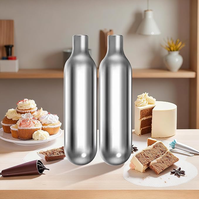 N2O Cream Chargers, whipped cream charger 8g Whip Cream Charger Cylinder Food Grade Original Flavor With Long Shelf Life, Leak Proof Steel,