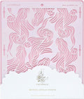 Cake Stencil - Seamless Delicate Pattern for Decorating Tall Double Barrel Cake to Use with Buttercream, Royal Icing, Ganache, Paint, Airbrush (Riya)
