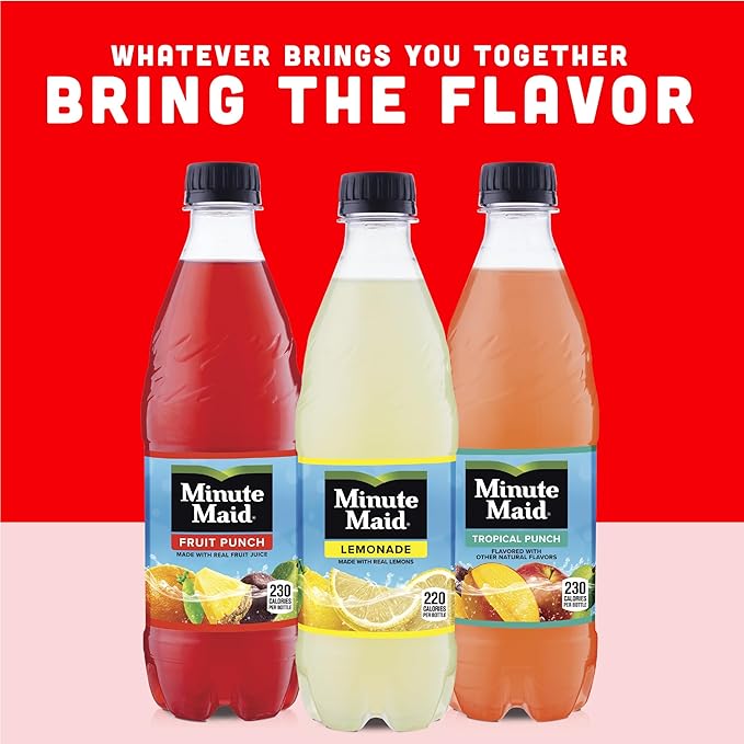 Minute Maid Lemonade Made w/Real Lemons, 16.9 fl oz, 6 Pack