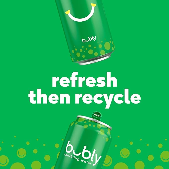 bubly Sparkling Water, Grapefruit, Zero Sugar & Zero Calories, Seltzer Water, 12 Fl Oz Cans (Pack of 8)